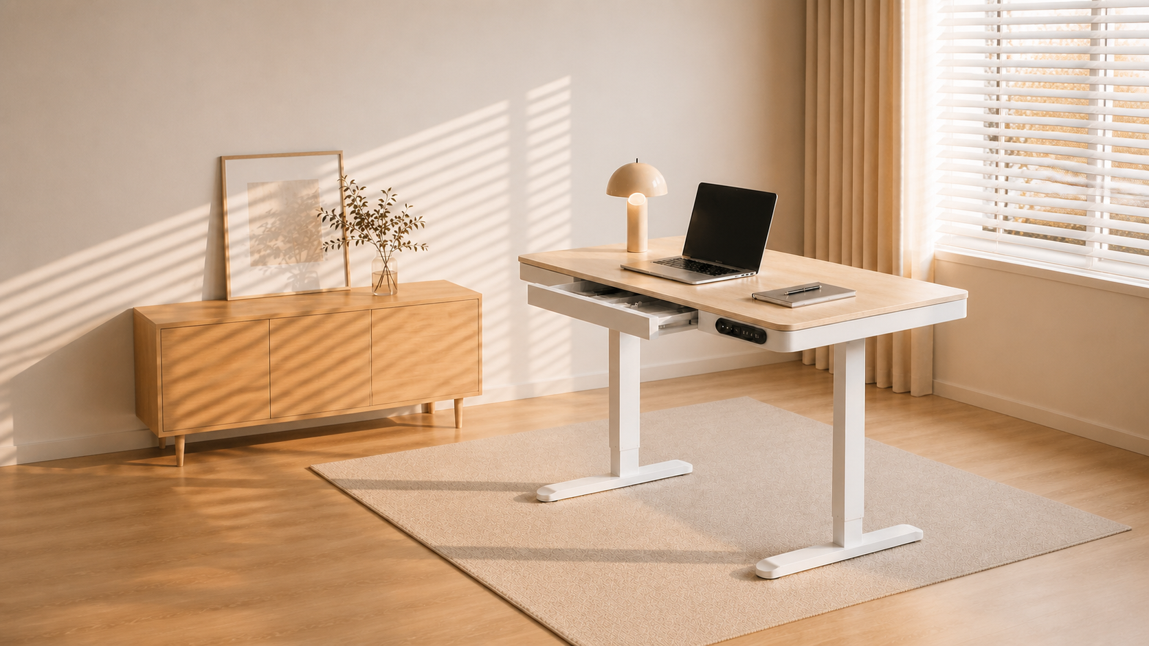 Flex Studio 100 centimetre standing desk in a Singapore bedroom